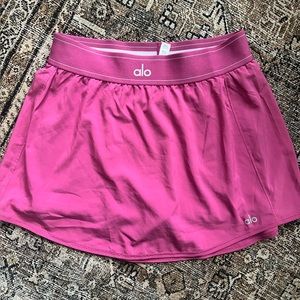 Alo Pink Match Point Tennis Skirt